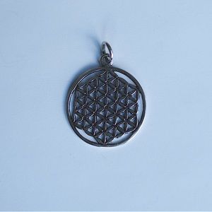 925 Sterling Silver flower of life pendant